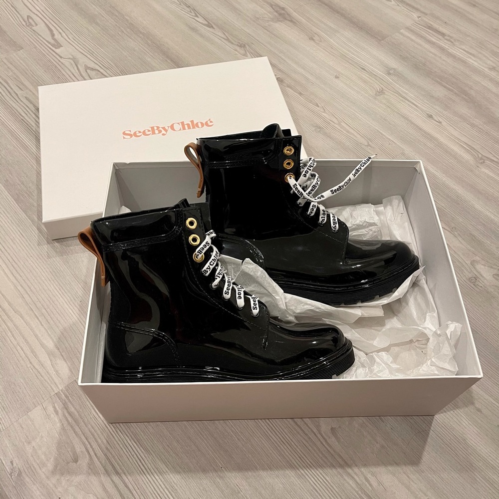 chloe rain boots